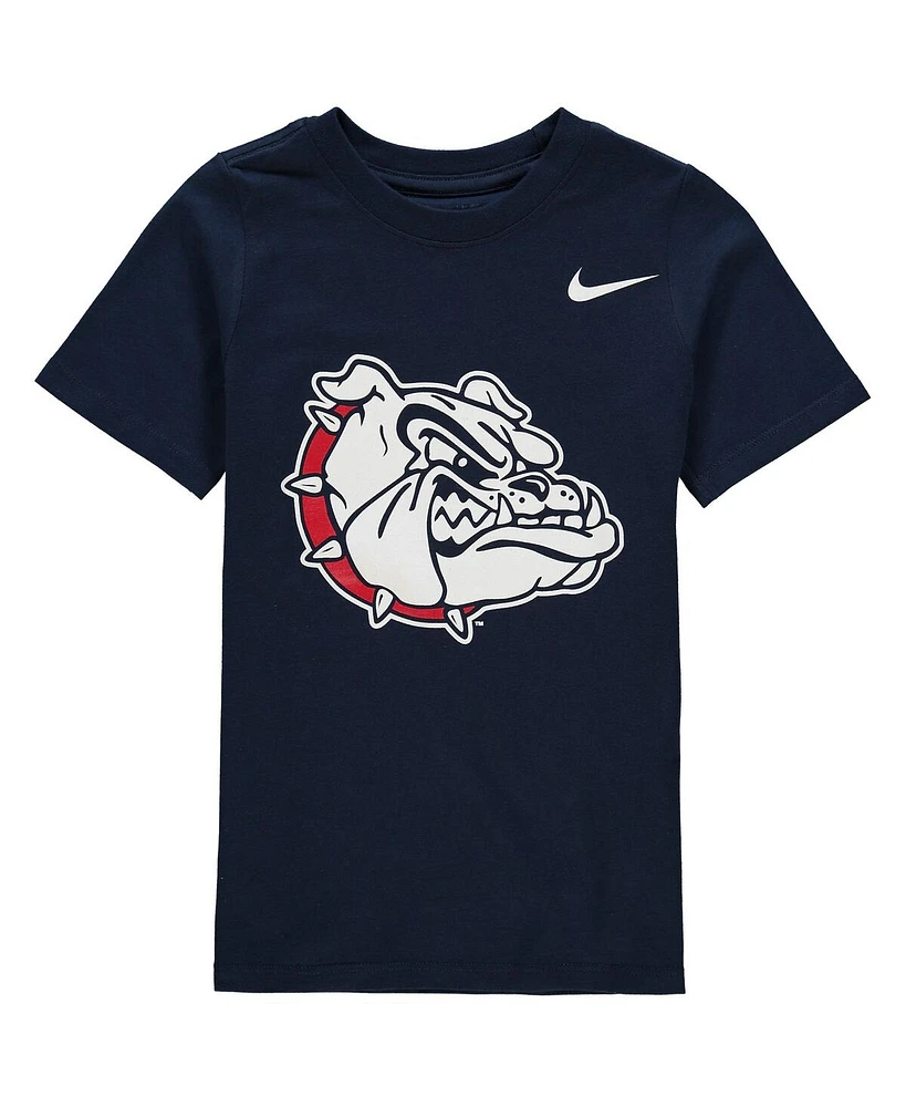 Preschool Boys and Girls Nike Navy Gonzaga Bulldogs Logo T-shirt