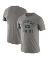Men's Nike Heathered Gray Michigan State Spartans Team Arch T-shirt