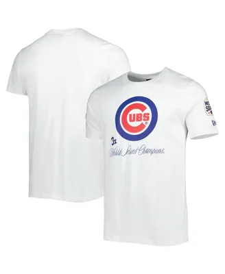 Men's New Era White Chicago Cubs Historical Championship T-shirt