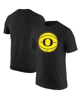 Men's Nike Black Oregon Ducks Basketball Logo T-shirt