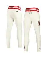 Men's Pro Standard Cream Chicago Bulls Retro Classic Fleece Sweatpants