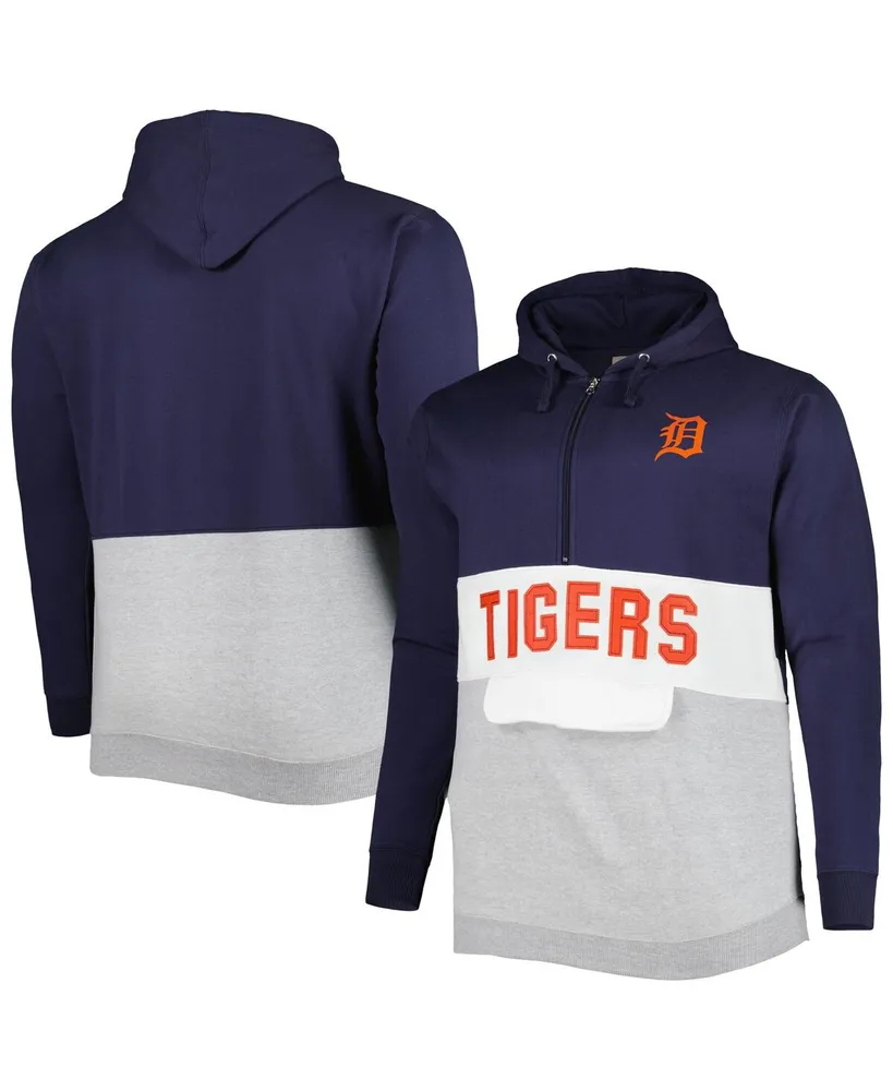 Men's Detroit Tigers Nike Heathered Gray Full-Zip Hoodie