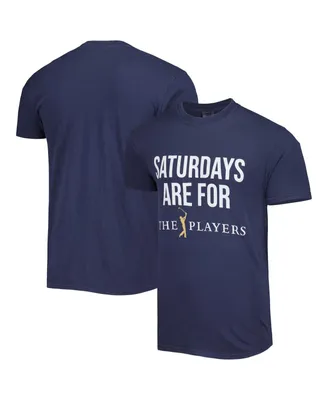 Men's Barstool Golf Navy The Players Saturdays Are For The Players T-shirt
