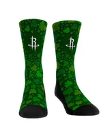 Men's and Women's Rock 'Em Socks Houston Rockets St. Patty's Day Shamrock Crew Socks