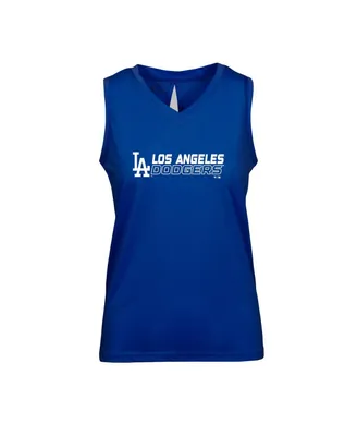 Women's LevelWear Royal Los Angeles Dodgers Paisley Chase V-Neck Tank Top