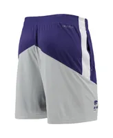 Men's Nike Purple, Gray Kansas State Wildcats Performance Player Shorts