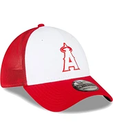 Men's New Era Red, White Los Angeles Angels 2023 On-Field Batting Practice 39THIRTY Flex Hat