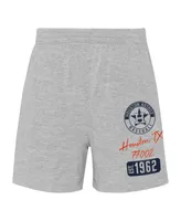 Infant Boys and Girls Orange, Heather Gray Houston Astros Ground Out Baller Raglan T-shirt Shorts Set
