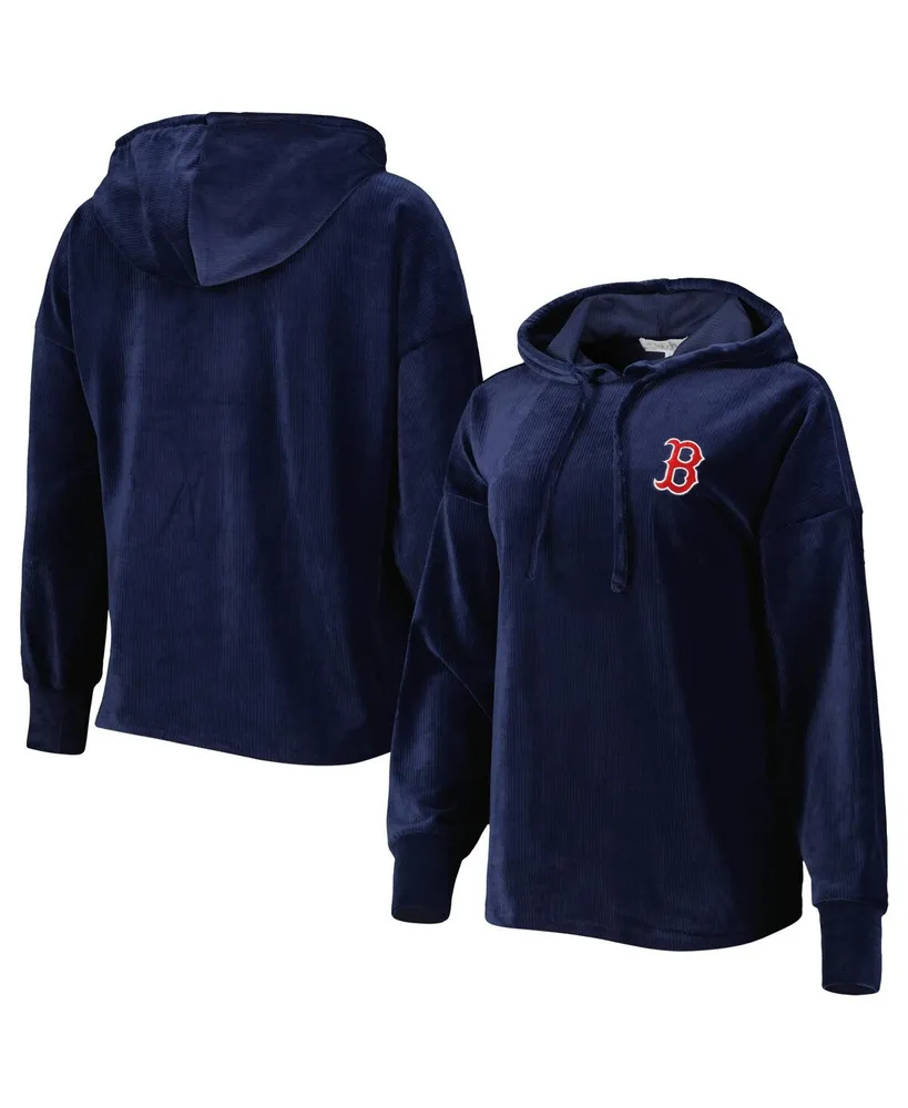 Boston Red Sox Touch Women's Pre-Game Raglan Pullover Hoodie - Navy