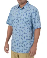 Guy Harvey Men's Short Sleeve Retro Billfish Fishing Shirt