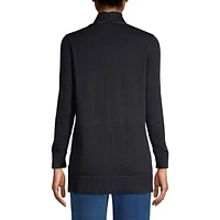 Lands' End Women's Tall Long Sleeve Open Cardigan Sweater