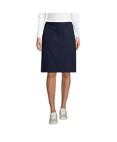 Lands' End Women's School Uniform Active Chino Skort Top of the Knee