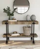 Furniture of America Luther 30" Steel Rectangle Sofa Table