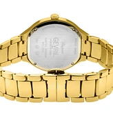 Gevril Women's Lugano Swiss Quartz Gold-Tone Stainless Steel Watch 35mm