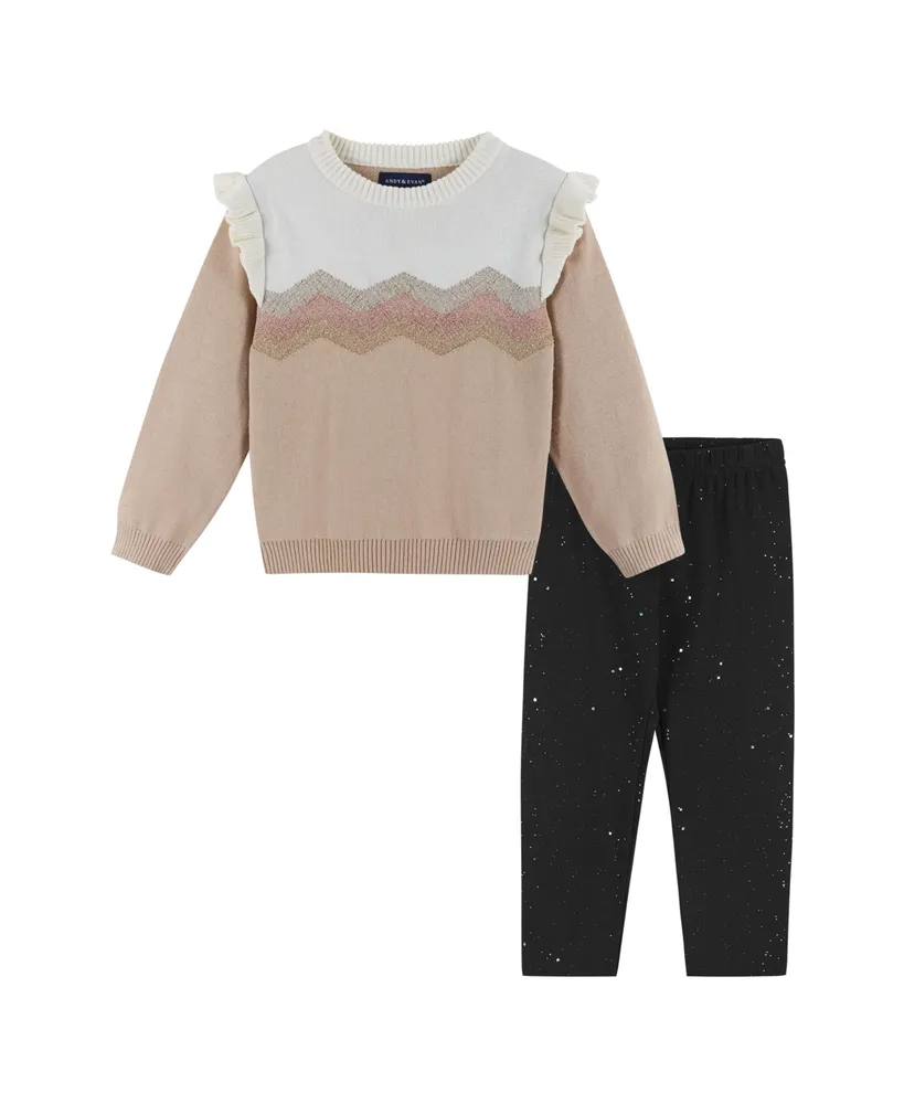 Infant Heart Sweater & Legging Set - Andy & Evan Tops