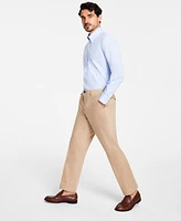 Men's Regular Fit Non-Iron Polo Button-Down Collar Solid Dress Shirts