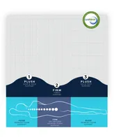 ProSleep 3" Zoned Comfort Memory Foam Mattress Topper with Cooling Cover, Twin, Created for Macy's