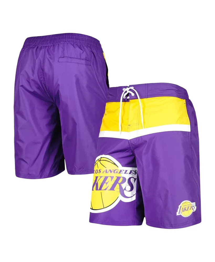 Men's G-iii Sports by Carl Banks Purple Los Angeles Lakers Sea Wind Swim Trunks