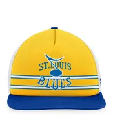 Men's Fanatics Gold, Blue St. Louis Blues Special Edition 2.0 Trucker Snapback Adjustable Hat