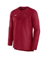 Men's Nike Red Arizona Diamondbacks Authentic Collection Game Time Performance Half-Zip Top