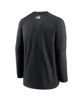 Men's Nike Black San Francisco Giants Authentic Collection Logo Performance Long Sleeve T-shirt