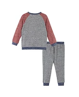 Andy & Evan Toddler Boys Toddler/Child Grey Hacci Sweat Set