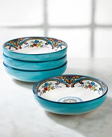 Euro Ceramica Zanzibar Pasta Bowls, Set of 4