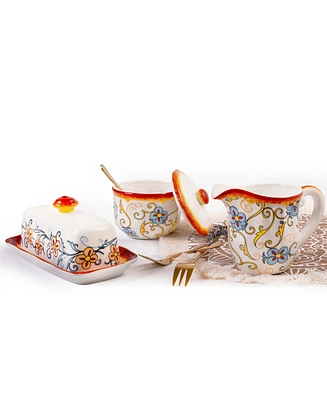 Euro Ceramica Duomo Breakfast Accessories, Set of 3