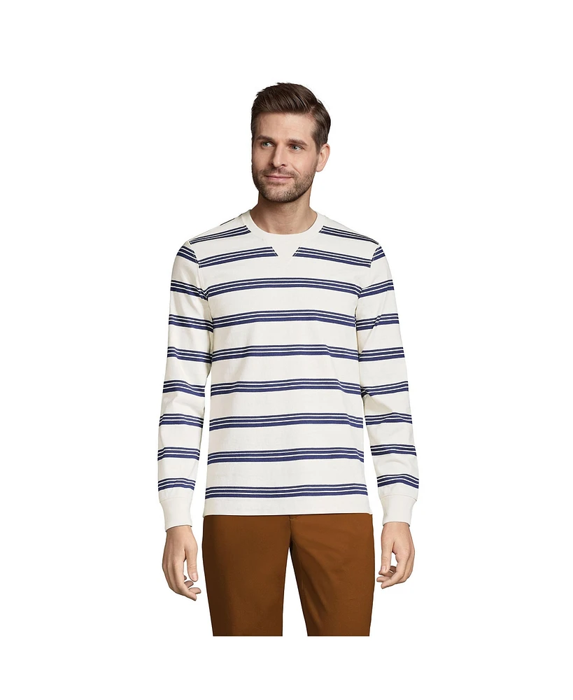 Lands' End Men's Long Sleeve Rugby Crew Tee