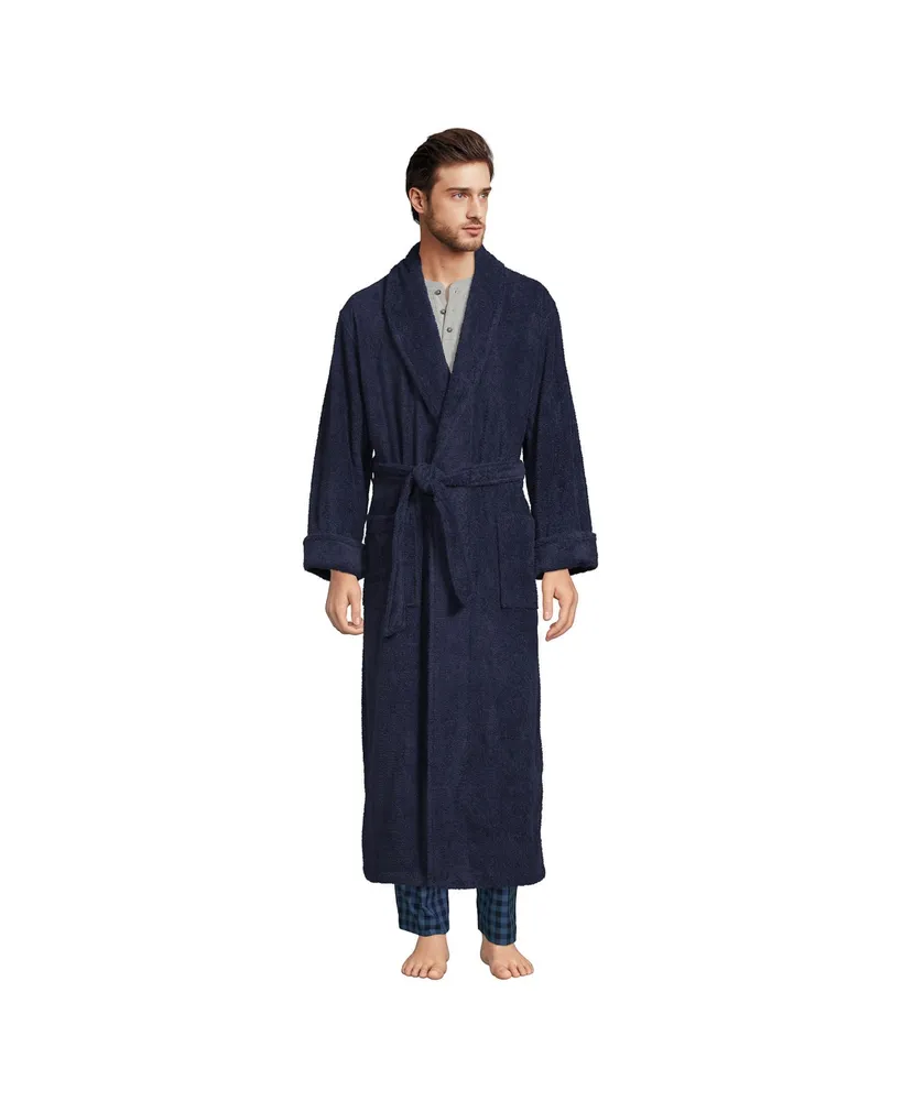 Lands' End Men's Full Length Turkish Terry Robe