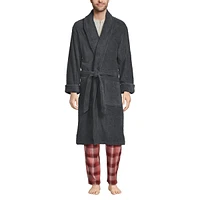 Lands' End Men's Calf Length Turkish Terry Robe