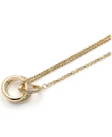 Olivia Burton 18K Gold-Plated Crystal Interlink Necklace