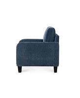 Everly Blue Velvet Chair