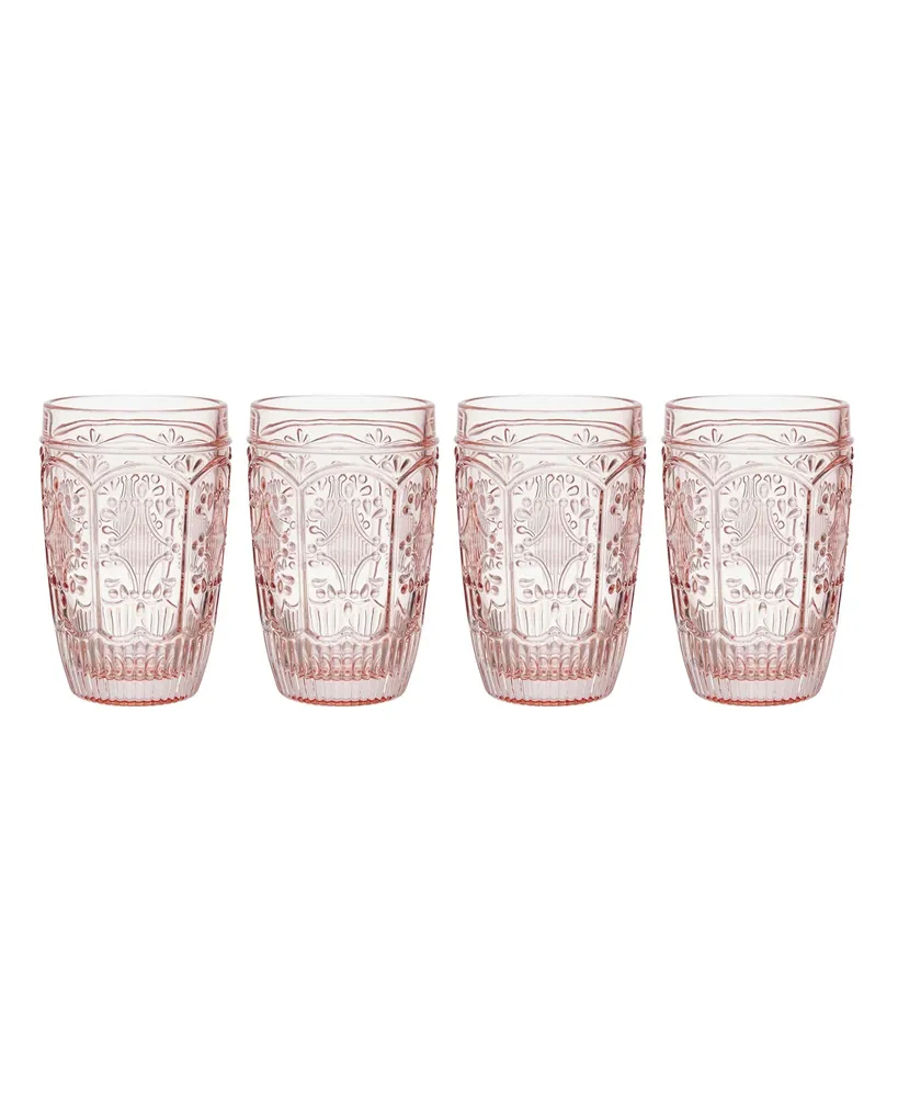 Fitz and Floyd Trestle 12-oz Glasses 4-Piece Set