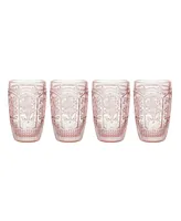 Fitz and Floyd Trestle 12-oz Glasses 4-Piece Set