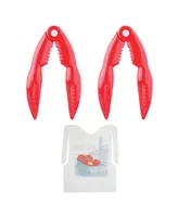 Maine Man Seafood Lobster Tools and Extra-Large Disposable Seafood Bibs, Includes 2 Seafood Tools and 12 Bibs