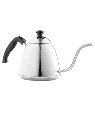 Fino 6-Cup Pour Over Gooseneck Coffee Kettle, Stainless Steel, 1 Liter Capacity