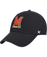 Men's '47 Brand Black Maryland Terrapins Clean Up Adjustable Hat