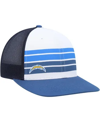 Big Boys and Girls '47 Brand White, Blue Los Angeles Chargers Cove Trucker Snapback Hat