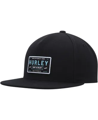 Men's Hurley Black Bixby Snapback Hat