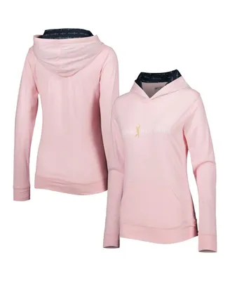 Women's LevelWear Pink The Players Recovery Pullover Hoodie