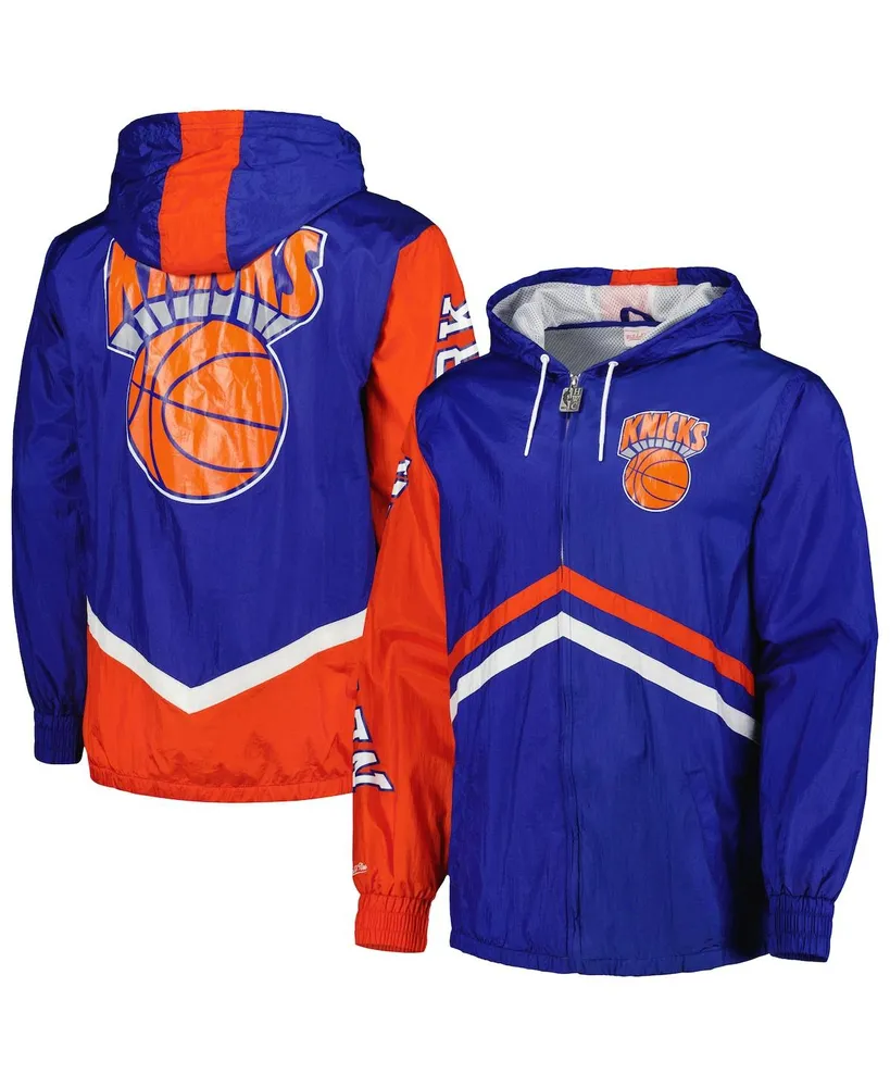 Men's Mitchell & Ness Royal New York Mets Undeniable Full-Zip Hoodie Windbreaker Jacket Size: Large