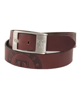 Men's Texas Rangers Brandish Leather Belt - Brown