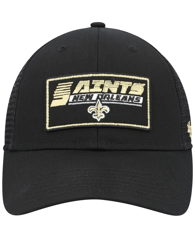 Big Boys and Girls '47 Brand Black New Orleans Saints Levee Mvp Trucker Adjustable Hat