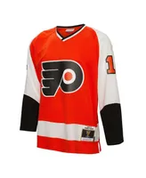 Men's Mitchell & Ness Bernie Parent Orange Philadelphia Flyers 1974 Blue Line Player Jersey