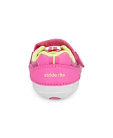 Stride Rite Big Girls Soft Motion Zips Runner Leather Sneakers