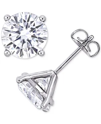 Lab-Created Moissanite Stud Earrings (4 ct. t.w.) in 14k White Gold