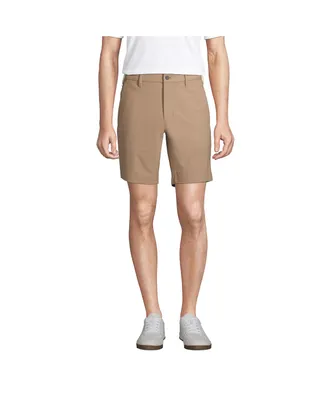 Lands' End Men's 9" Straight Fit Flex Performance Chino Golf Shorts