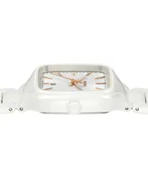 Rado Women's Swiss True Square White High-Tech Ceramic Bracelet Watch 29mm