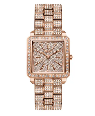 Jbw Women's Cristal 18k Rose Gold-plated Stainless Steel Watch, 28mm